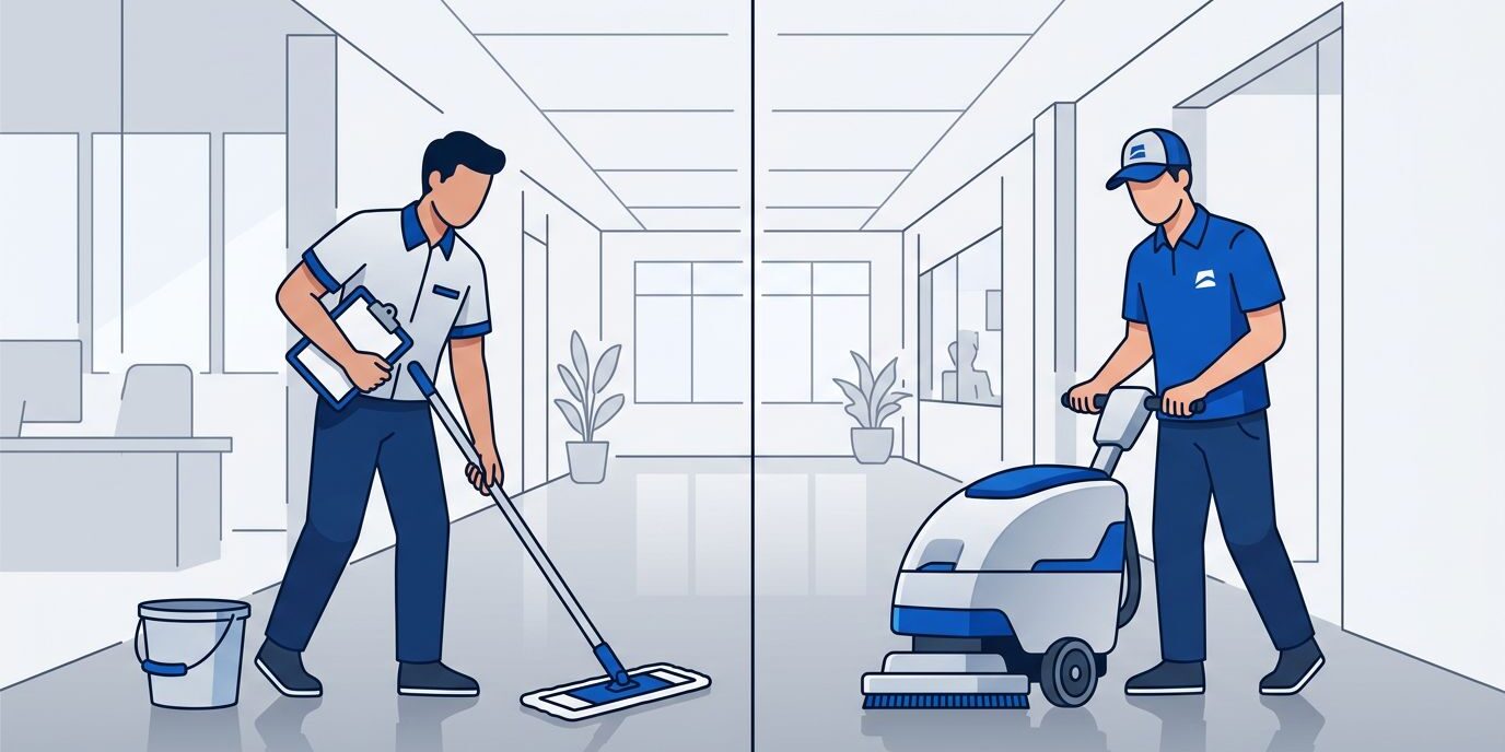Professional Office Cleaning Comparison In-House vs Outsourced Cleaning for Office Buildings