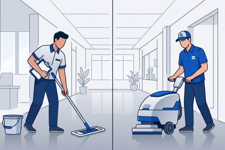 Professional Office Cleaning Comparison In-House vs Outsourced Cleaning for Office Buildings