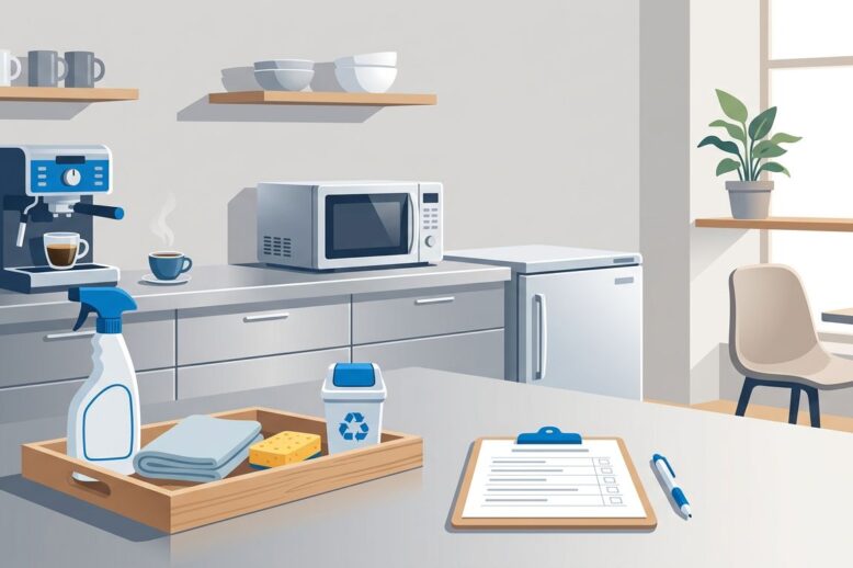 Modern Office Kitchen Breakroom Office Kitchen Cleaning Checklist for Shared Breakrooms