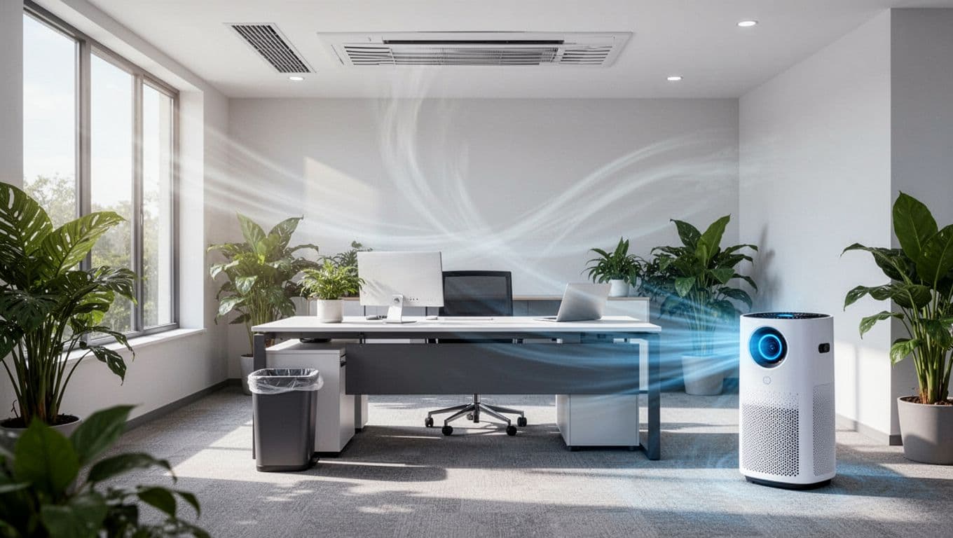 A clean office supports effective ventilation and filtration.